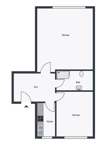 Charmante 2-Zimmer-Wohnung zu vermieten: ideal für Studenten, Paare oder Singles - Foto 4
