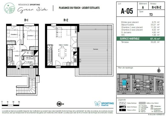 Appartement 3 pièces – 67 m² - Photo 1