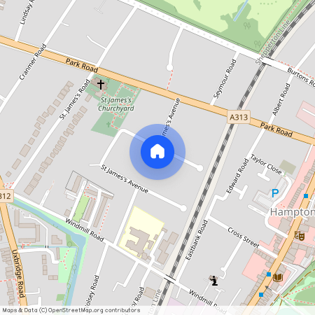 St. James's Avenue, Hampton Hill, Hampton, Middlesex, TW12