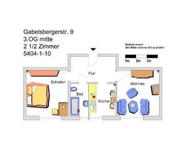 Vollmöblierte 2-Zimmer-Wohnung im Herzen der Stadt - Foto 4