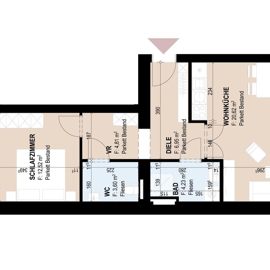 Geförderte Altbauwohnung mit Balkon - Photo 1