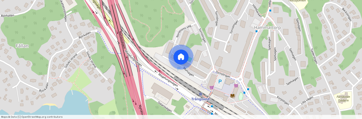 Murvägen, Trångsund