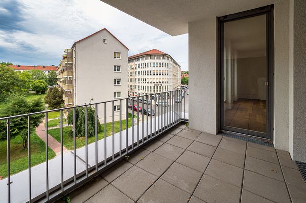 Komfortable Neubauwohnung in TOP-Citylage. Mit Balkon, EBK, Parkett und Fußbodenheizung. - Photo 1