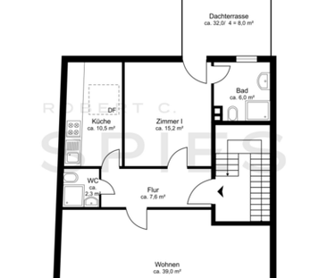 Großzügige 2-Zimmerwohnung mit Dachterrasse in zentraler Wohnlage - Photo 6