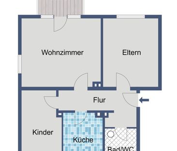 Schöne Erdgeschosswohnung mit Balkon! - Photo 2