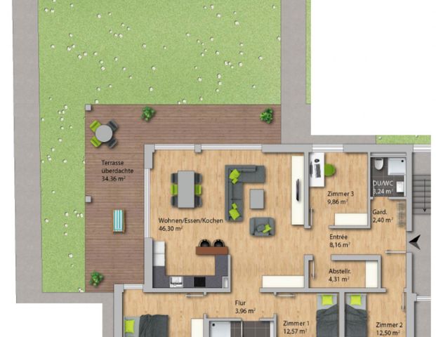 Exklusive Wohnung im Zentrum von Grenzach - 5 Zimmer-Wohnung (EG 0.1) - Photo 1