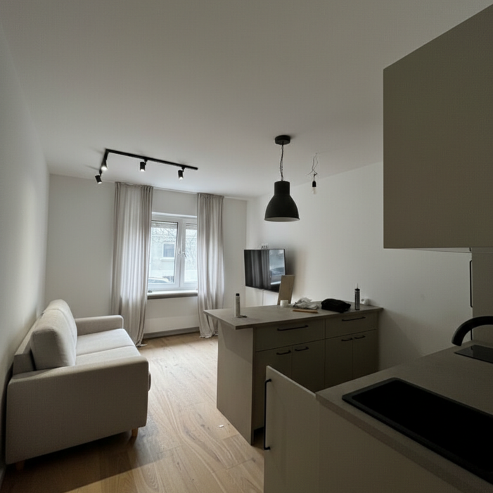 2 Zimmer Wohnung möbliert, befristet - Foto 1