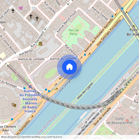 Avenue du Président Kennedy, entre Avenue René Boylesve et Rue d'Ankara 75016 Paris (16e arrondissement)