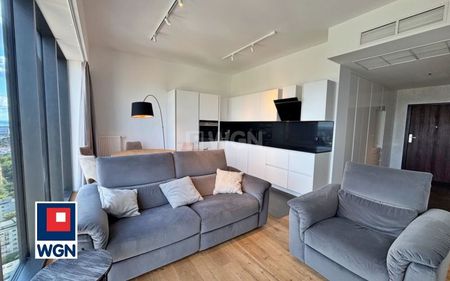 Mieszkanie na wynajem Szczecin - Na wynajem 3 pokoje Hanza Tower 80m2, 23. piętro - Zdjęcie 3