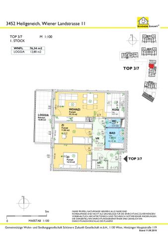 3-Zimmerwohnung mit großer Loggia in Heiligeneich - Photo 2