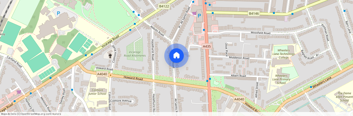 All Saints Road, Kings Heath B14