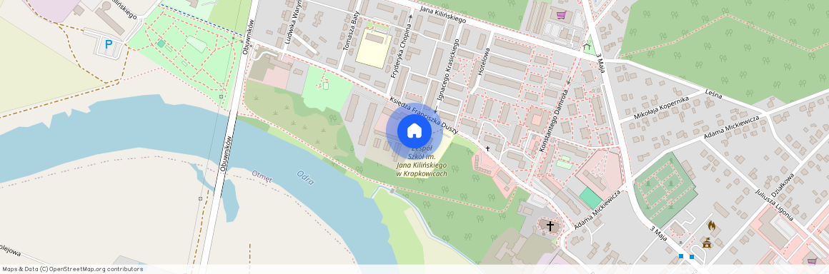 ul. Księdza Duszy, Krapkowice, Krapkowice, krapkowicki, opolskie