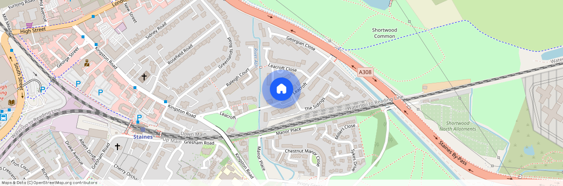 Leacroft, Staines-upon-Thames, Surrey, TW18