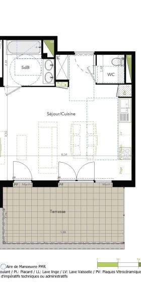 Location Appartement 3 pièces 63m² BRUGUIERES 31150 - Photo 2