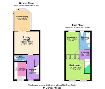 2 bedroom terraced house to rent - Photo 1