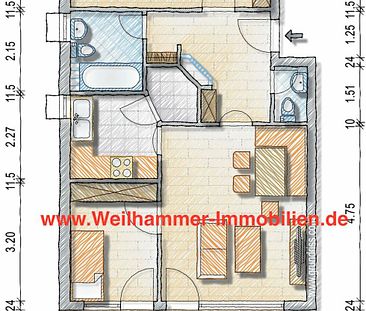 Sonnenterrasse mit Süd-Westausrichtung, dazu eine nette Wohnung (Eschberg) - Photo 4