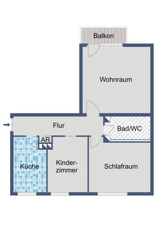 Familienfreundliche 3-Zimmer-Wohnung mit Balkon und zusätzlichem Stauraum - Photo 2