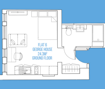 Studio to rent - Photo 6