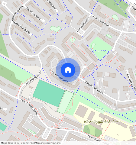 Enspännargatan **, Gård