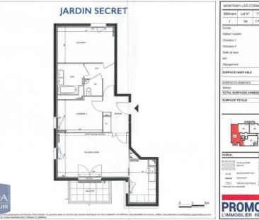 Appartement à louer 3 pièces 63.86m² - Photo 2