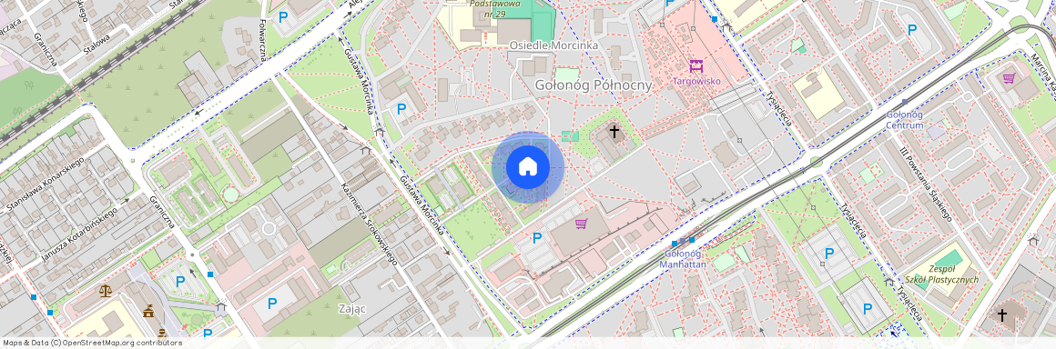 ul. Gustawa Morcinka, Brodway, Gołonóg Północny, Dąbrowa Górnicza, śląskie