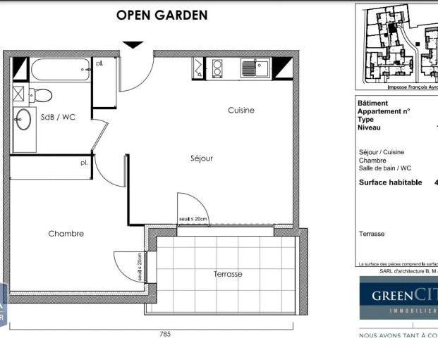 Appartement à louer 2 pièces 41.64m² - Photo 1