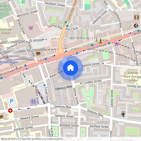 Georgette Apartments, Cendal Crescent, E1