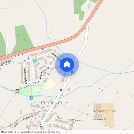 Generously sized 4 bed, Comins Coch