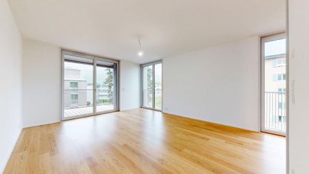 Moderne 2-Zimmer-Maisonettewohnung mit Balkon in Zürich-Stettbach - Foto 2