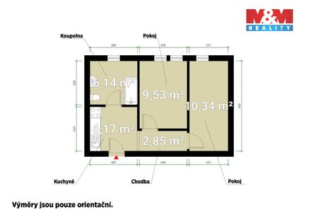 Pronájem bytu 2+1 35 m² - Photo 3