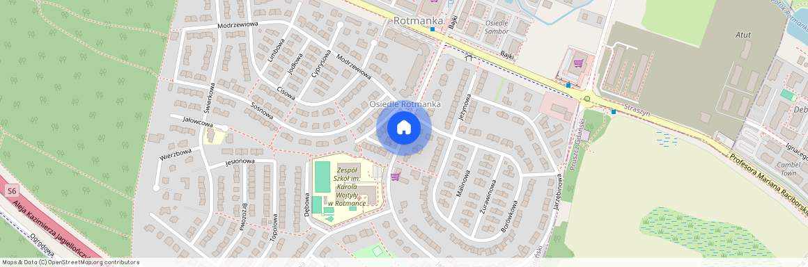 ul. Aleja Piłsudskiego, Rotmanka, Pruszcz Gdański, gdański, pomorskie