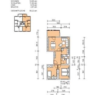 Gemütliche 3 Zimmerwohnung mit Duschbad - Foto 1