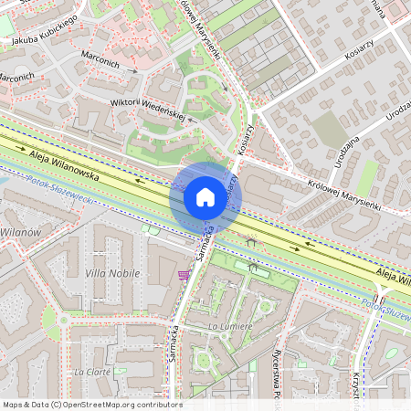 al. Aleja Wilanowska, Wilanów Wysoki, Wilanów, Warszawa, mazowieckie