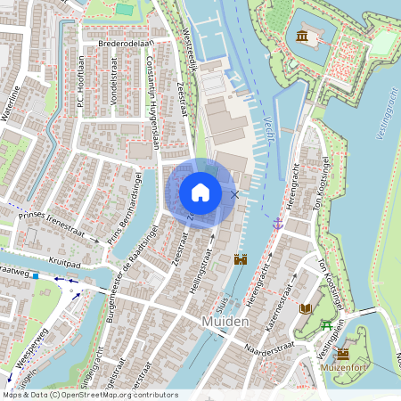 Zeestraat 48, Vesting Muiden, 1398BA