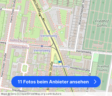 großzügige 2-Raum-Wohnung in Leipzig / Gohlis +++ WG-geeignet mit EBK - Foto 1