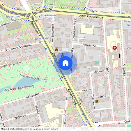 ul. Belwederska, Sielce, Mokotów, Warszawa, mazowieckie