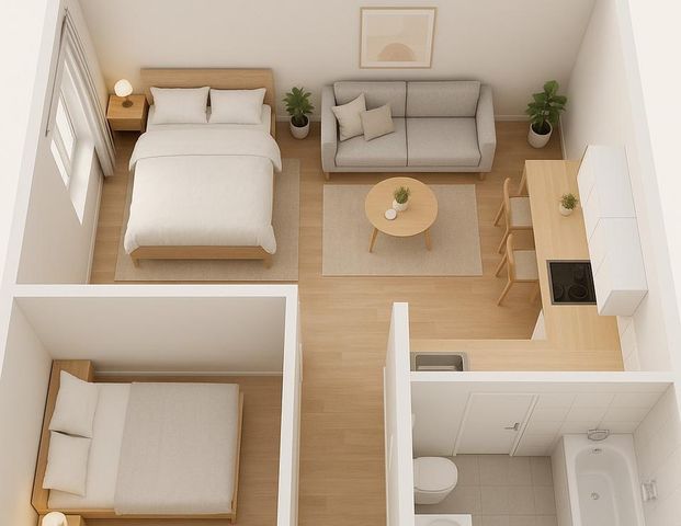 Wohnung 61m - Foto 1