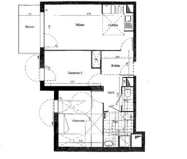 Location | 3 pièces | 55.72m² - Photo 3