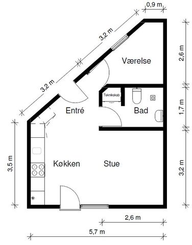 2-værelses studiebolig - Photo 3