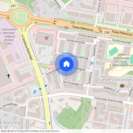 Osiedle Zastalowskie, Centrum, Zielona Góra, lubuskie