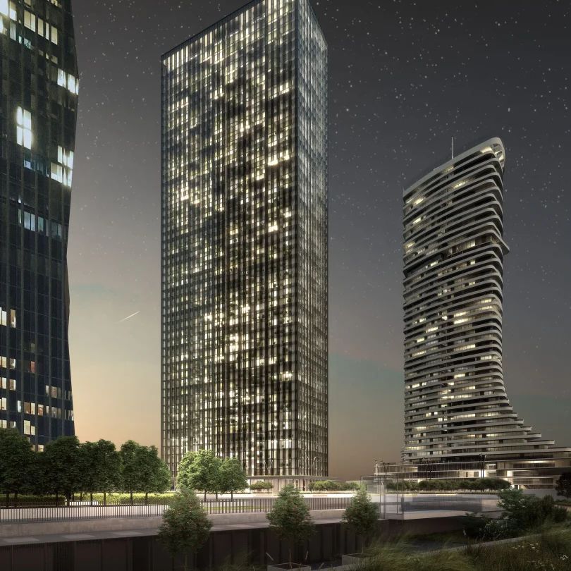 Global View Residence im DC2 Tower – 2 Zimmer mit Loggia & Blick auf das Vienna International Center - Photo 1