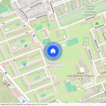 ul. Jesionowa, Radogoszcz, Bałuty, Łódź, łódzkie