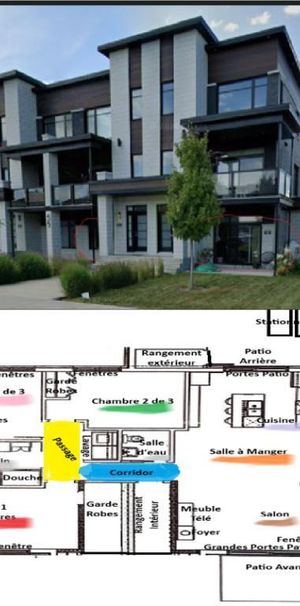 3 Chambres - 1.5 Sdb - 2 Stationnements - 2 Patios Rez-Chaussée - Photo 1