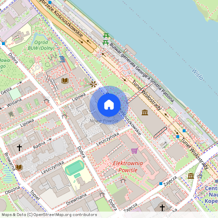 Warszawa, Śródmieście, Śródmieście, Powiśle, Wybrzeże, Kościuszkowskie