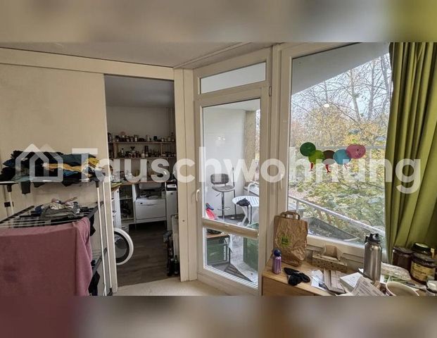 TAUSCHWOHNUNG mega feines 1-Zimmer-Reich mit Balkon ins ruhige Grüne - Foto 1