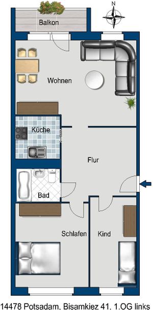 Bisamkiez 41, 14478 Potsdam OT Am Schlaatz - Foto 2