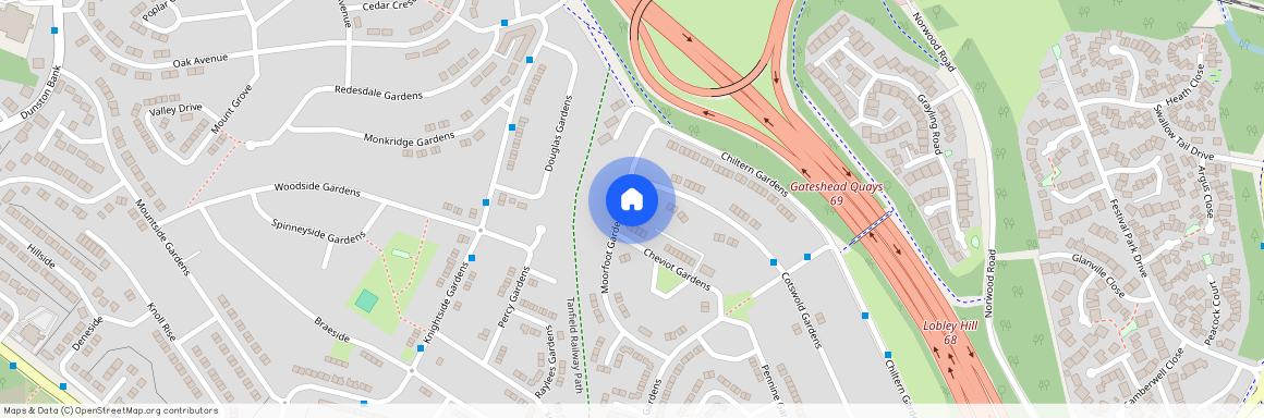 Moorfoot Gardens, Lobley Hill, NE11