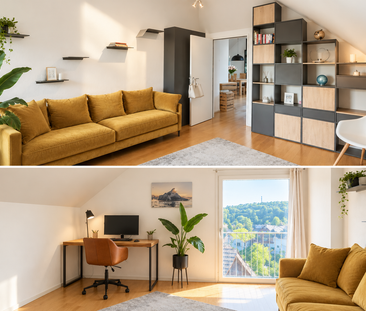Charmante 3.5-Zimmer-Dachwohnung in Langnau am Albis - Photo 1