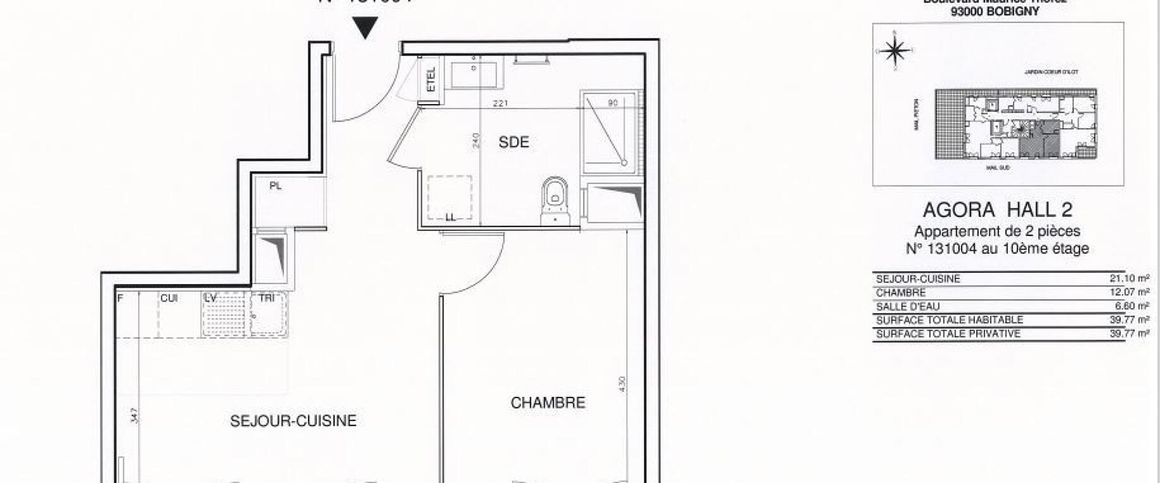 location Appartement T2 DE 39.9m² À BOBIGNY - Photo 1