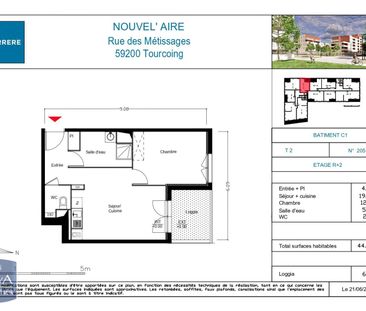 Location Appartement 2 pièces 44m² TOURCOING 59200 - Photo 6